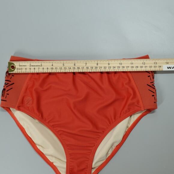 Bundle 2 Nani Bikini Bottom XS Blue-Orange High Waisted Modest Swimwear - Picture 14 of 16